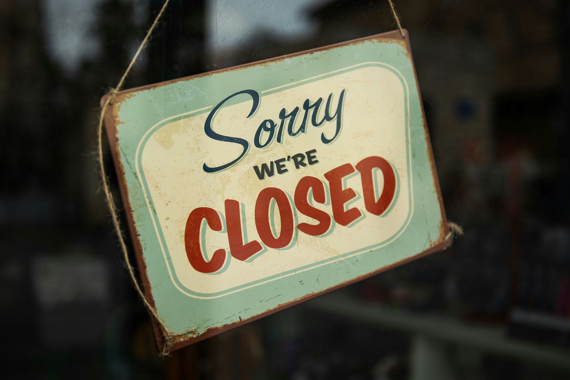 Bank holiday closure